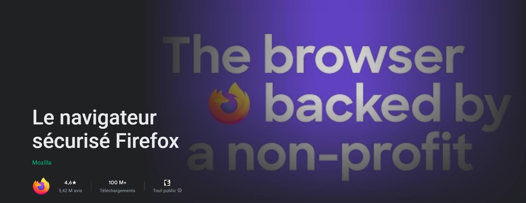 Firefox pour Android sans pub avec les extensions.